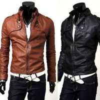 Blouson Veste Court esprit motard en sim... Blouson Veste Court esprit motard en sim...